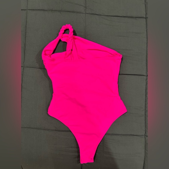 ✨NEW | Cut Out One Piece Monokini Neon Pink - Picture 3 of 5